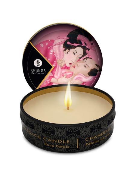 Shunga - mini caress by candelight vela masaje rosas 30 ml