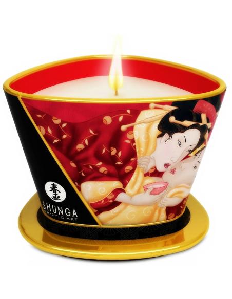 Shunga - mini caress by candelight vela masaje fresas y cava 170 ml