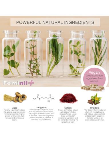 Feminil + – complemento alimenticio para la libido femenina