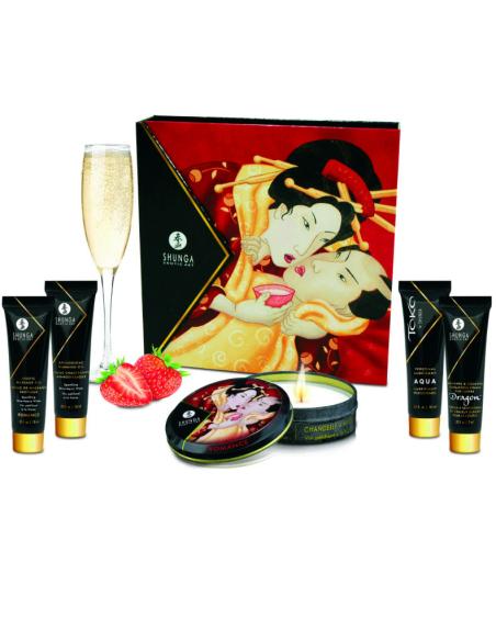 Shunga - kit secret geisha fresas y cava