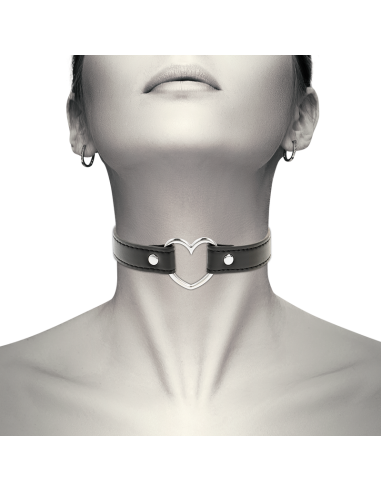 Coquette chic desire - collar cuero vegano accesorio woman corazÓn
