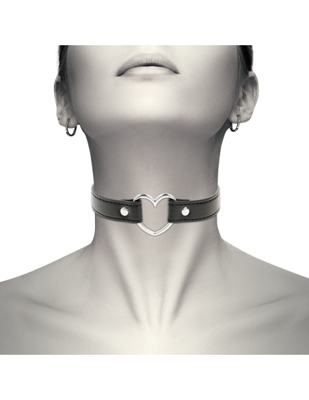 Coquette chic desire - collar cuero vegano accesorio woman corazÓn