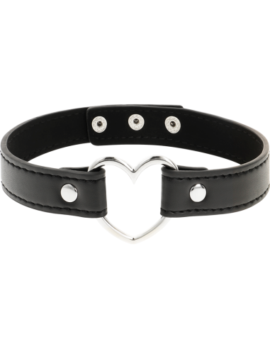 Coquette chic desire - collar cuero vegano accesorio woman corazÓn
