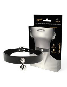 Coquette chic desire - collar cuero vegano accesorio woman cascabel