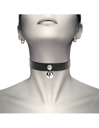 Coquette chic desire - collar cuero vegano accesorio woman cascabel