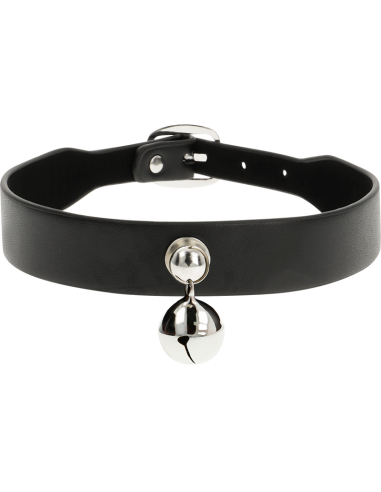 Coquette chic desire - collar cuero vegano accesorio woman cascabel