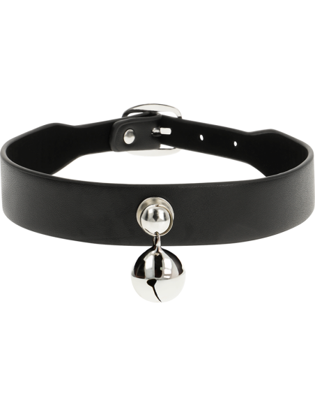 Coquette chic desire - collar cuero vegano accesorio woman cascabel