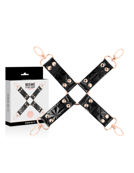 Begme - black edition hog tie cuero vegano