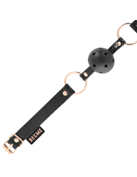 Begme - black edition mordaza cuero vegano
