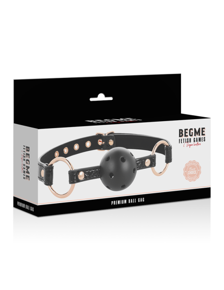 Begme - black edition mordaza cuero vegano