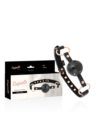 Coquette chic desire - fantasy mordaza transpirable cuero vegano