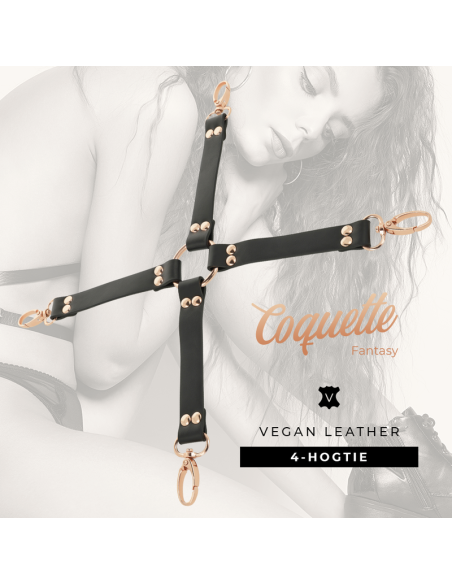 Coquette chic desire - fantasy hog tie cuero vegano