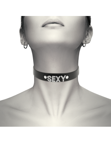 Coquette chic desire - choker cuero vegano sexy