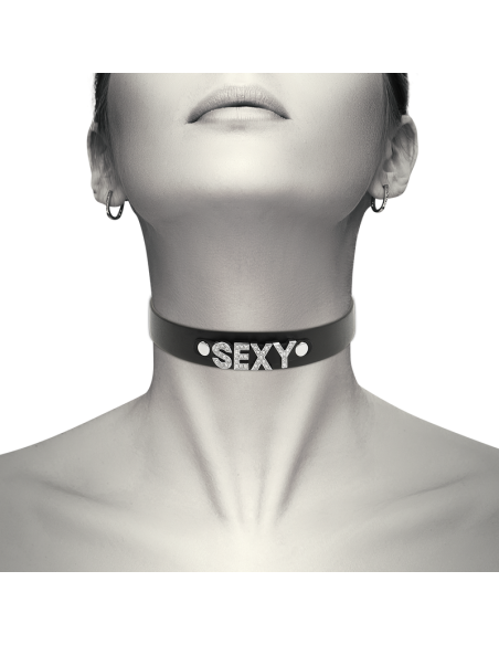 Coquette chic desire - choker cuero vegano sexy