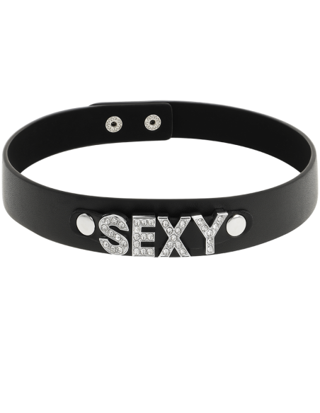 Coquette chic desire - choker cuero vegano sexy