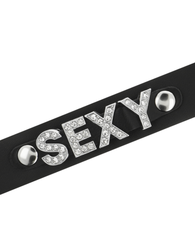 Coquette chic desire - choker cuero vegano sexy