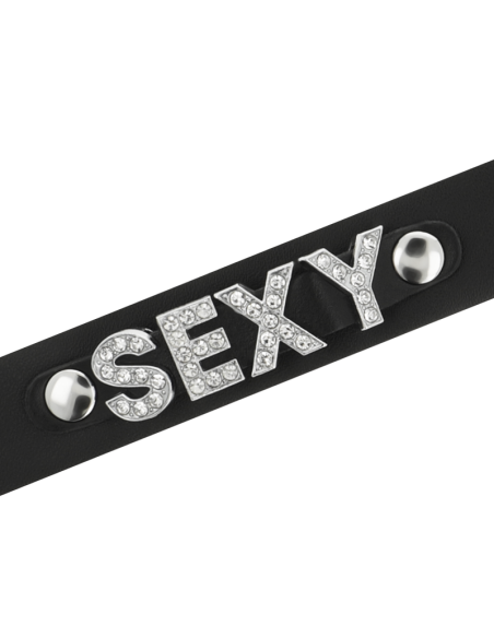 Coquette chic desire - choker cuero vegano sexy