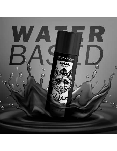 Black hole - anal repair base agua relax con hyaluron 100 ml