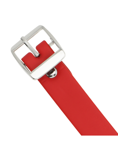 Coquette chic desire - collar cuero vegano rojo accesorio woman fetish