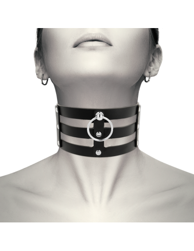 Coquette chic desire - choker cuero vegano estilo fetish