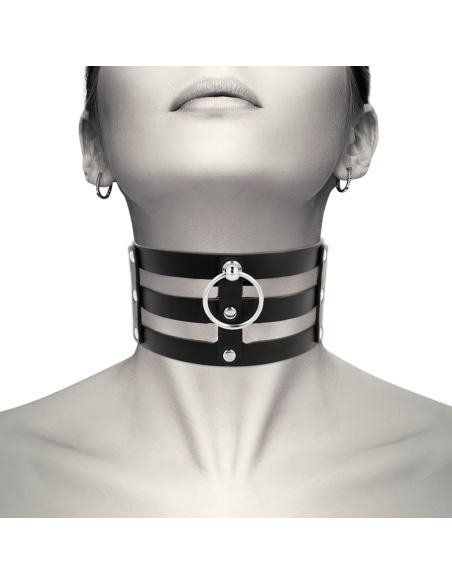 Coquette chic desire - choker cuero vegano estilo fetish