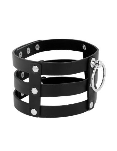 Coquette chic desire - choker cuero vegano estilo fetish