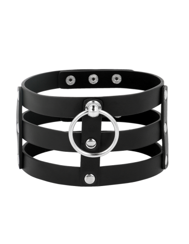 Coquette chic desire - choker cuero vegano estilo fetish