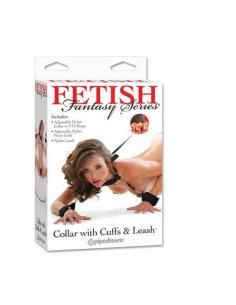 Fetish fantasy series - collar con esposas y correa, 2