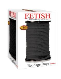 Fetish fantasy series - series bondage cuerda seda negro 60.96 metros 2