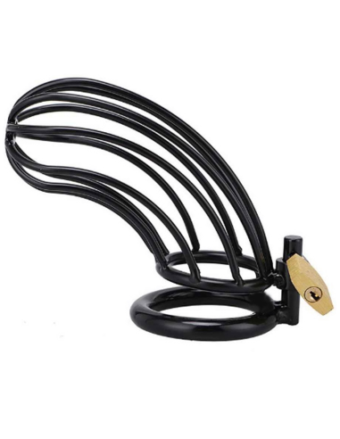 Metal hard - jaula anillo castidad bird negro