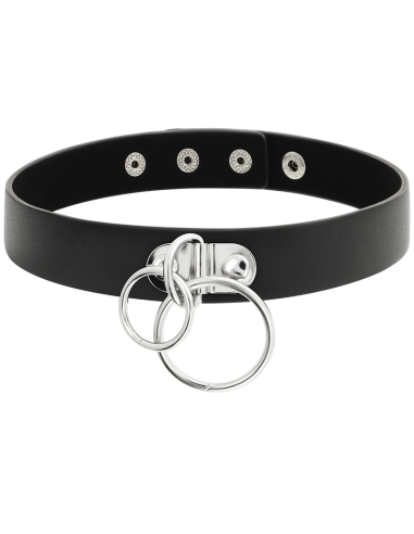 Coquette chic desire - choker cuero vegano doble anilla