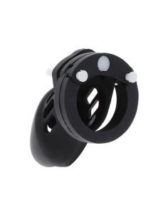 Hidden desire - extreme jaula de castidad silicona talla s negro 2