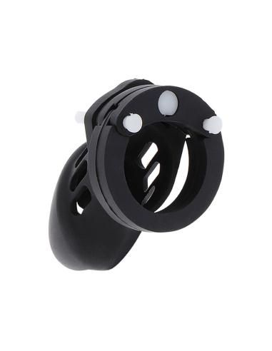 Hidden desire - extreme jaula de castidad silicona talla s negro