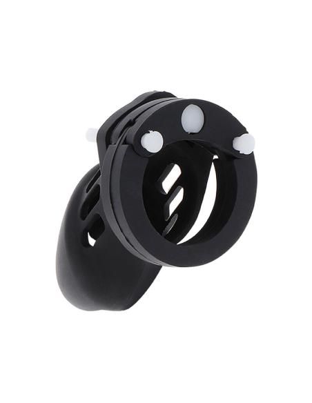 Hidden desire - extreme jaula de castidad silicona talla s negro