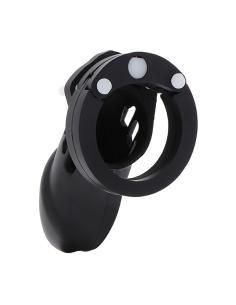Hidden desire - extreme jaula de castidad silicona talla l negro 2