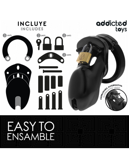 Addicted toys locked - forbidden vault jaula para pene 10 cm