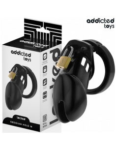 Addicted toys locked - obsidian hold jaula para pene talla m