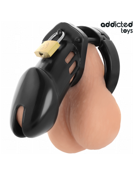 Addicted toys locked - obsidian hold jaula para pene talla m