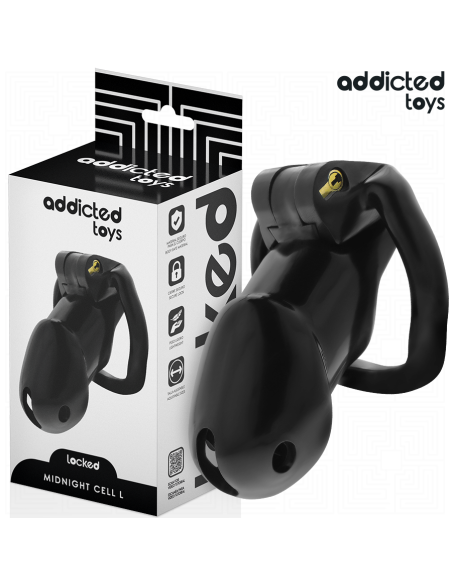 Addicted toys locked - mindnight cell jaula para pene talla l