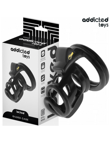 Addicted toys locked - gilden cage jaula para pene de silicona 8,5 cm