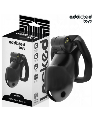 Addicted toys locked - mindnight cell jaula para pene talla m