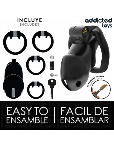 Addicted toys locked - mindnight cell jaula para pene talla m