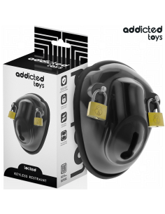 Addicted toys locked - keyless restraint jaula para pene 11,5 cm