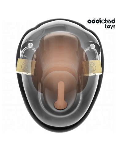 Addicted toys locked - keyless restraint jaula para pene 11,5 cm