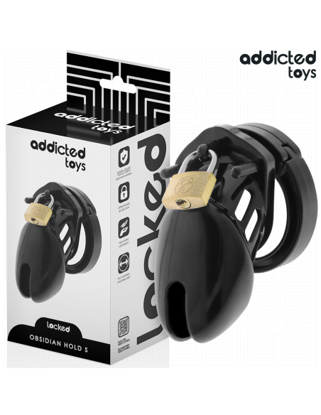 Addicted toys locked - obsidian hold jaula para pene talla s