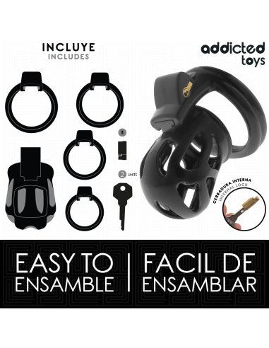 Addicted toys locked - silent keep jaula para pene 7,5 cm