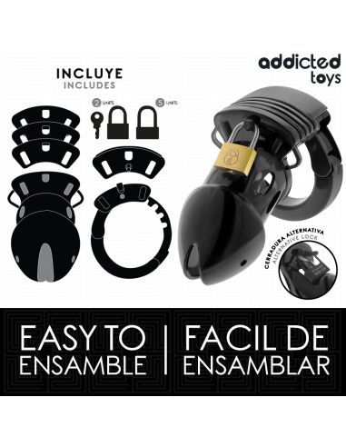 Addicted toys locked - chastity depths jaula para pene 7,5 cm