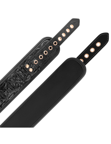 Begme - black edition collar con cadenas y pinzas pezones con forro de neopreno