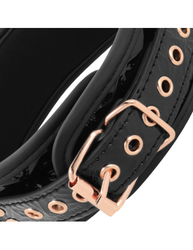 Begme - black edition collar con cadenas y pinzas pezones con forro de neopreno