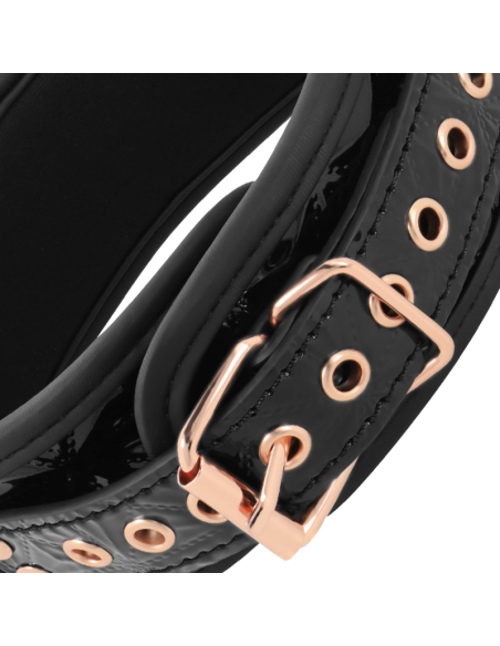 Begme - black edition collar con cadenas y pinzas pezones con forro de neopreno